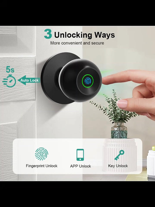 Smart Fingerprint Keyless Entry Lock for Home and Apartment Security