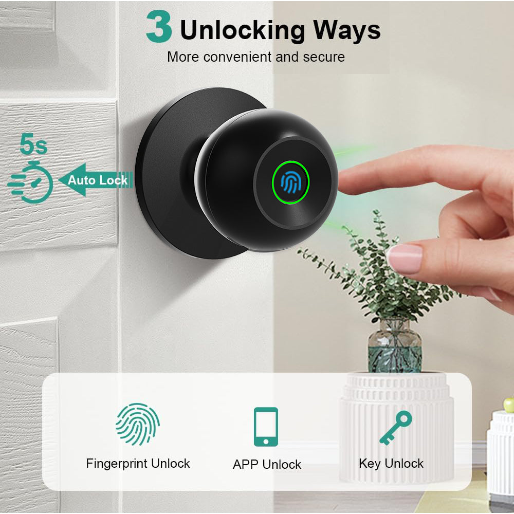 Smart Fingerprint Keyless Entry Lock for Home and Apartment Security