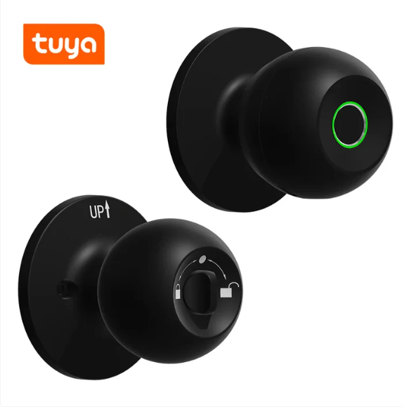 Fingerprint Smart Door Knob | Biometric Bluetooth Lock with App Control