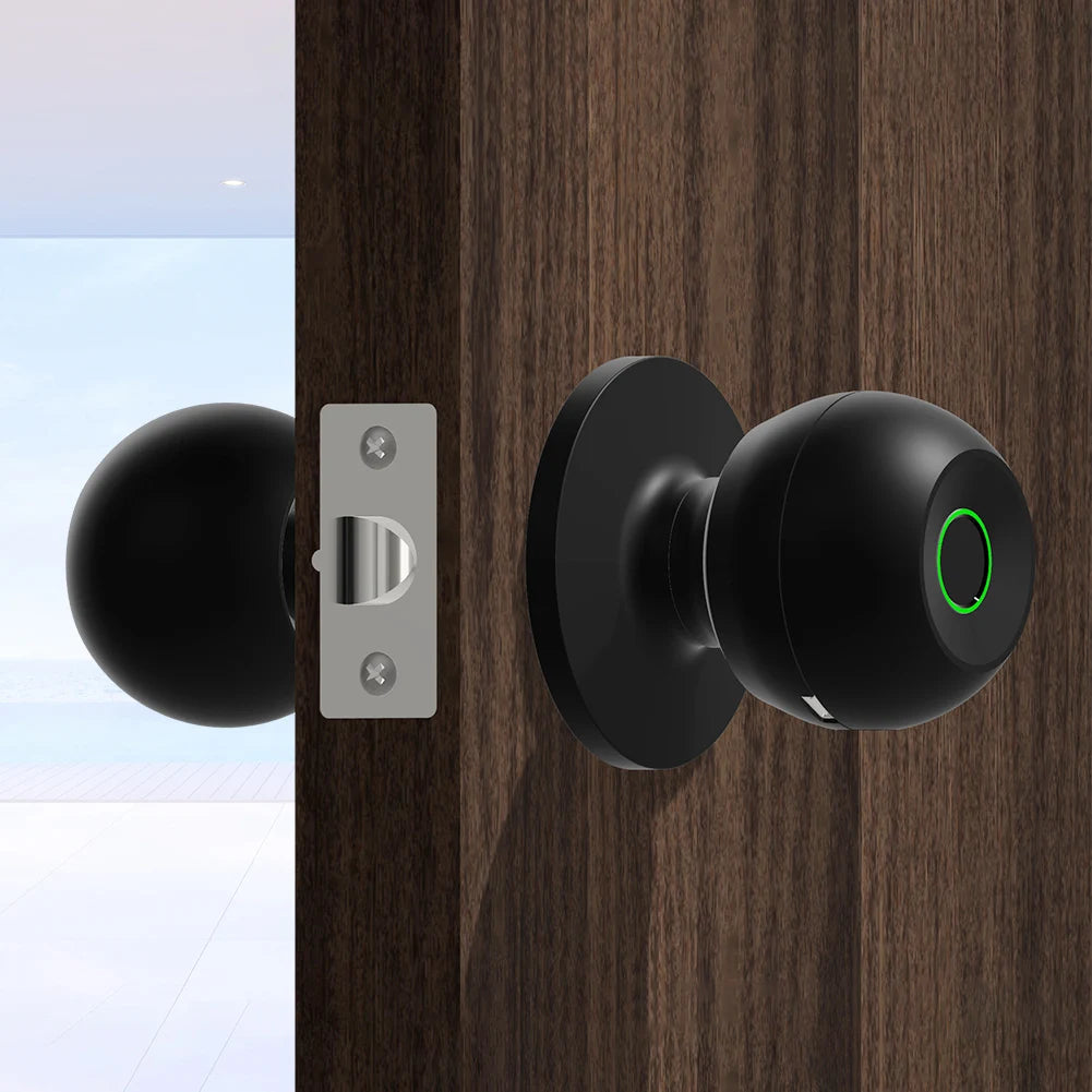 Biometric Fingerprint Smart Door Lock with Tuya App Control - Electronic Digital Password Lock for Keyless Entry and Enhanced Security
