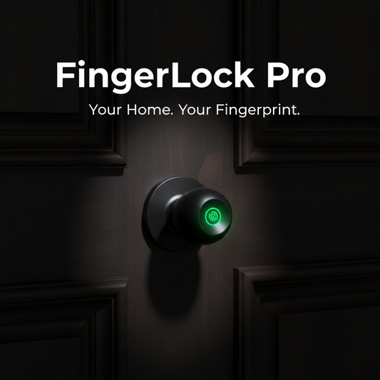 Fingerprint Smart Door Knob | Biometric Bluetooth Lock with App Control